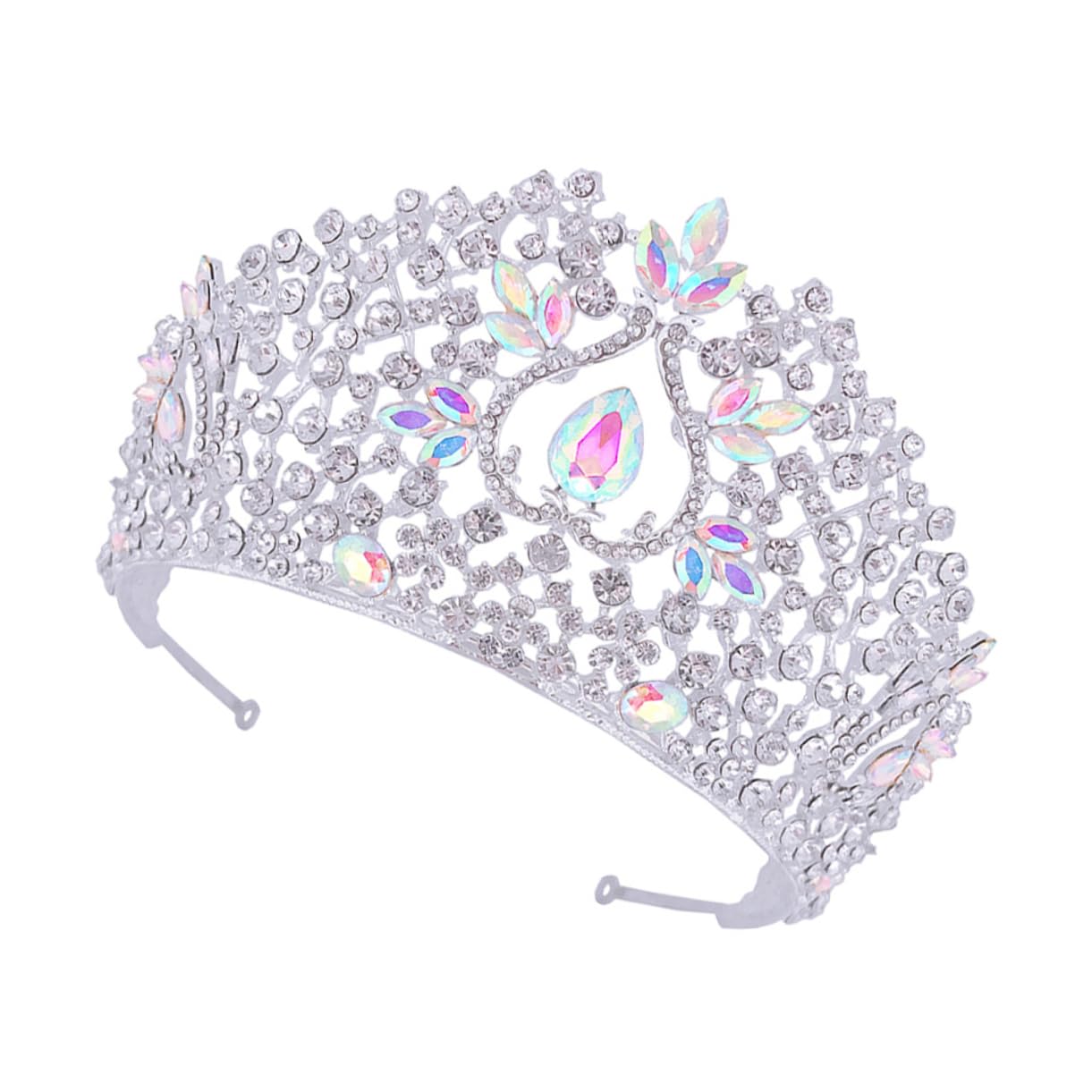 Nakrycie głowy, opaski ślubne, kryminał cyrkon mody opaski na głowę krążą ślubne tiara rhinestone tiara Pearl Hair Akcesoria (srebrne)