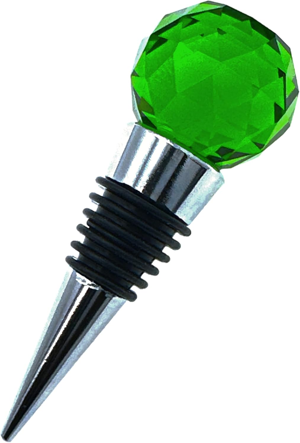 Evenchae Faceted Crystal Wine Bottle Stopper Reusable