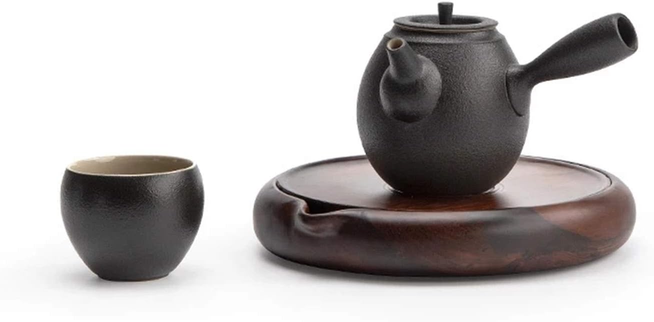 Tea Trays Teapot Tea Trays Handmade Pot Holders Coffee Tea Accessories (Color : Brown, Size : 17.5x17x3cm) (Brown 17.5x17x3cm)