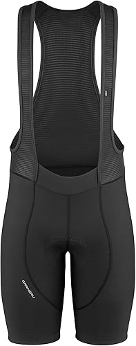 Louis Garneau Fit Sensor 3 - Pantalones cortos de ciclismo para hombre gamuza acolchada compresión transpirable ciclismo de carretera Negro, Dark