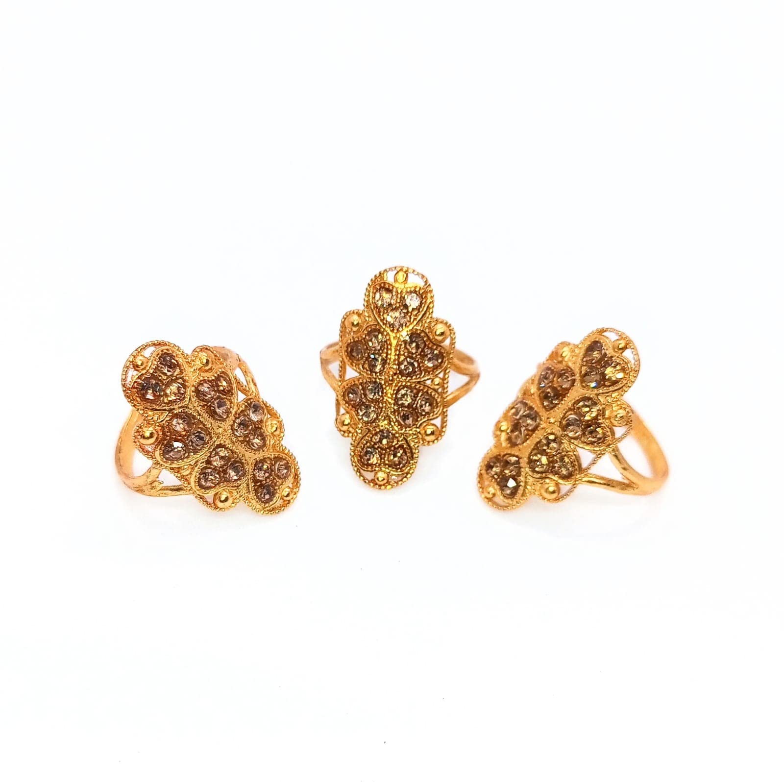 MANSOOF Latest Beautiful Golden Ring for Girls