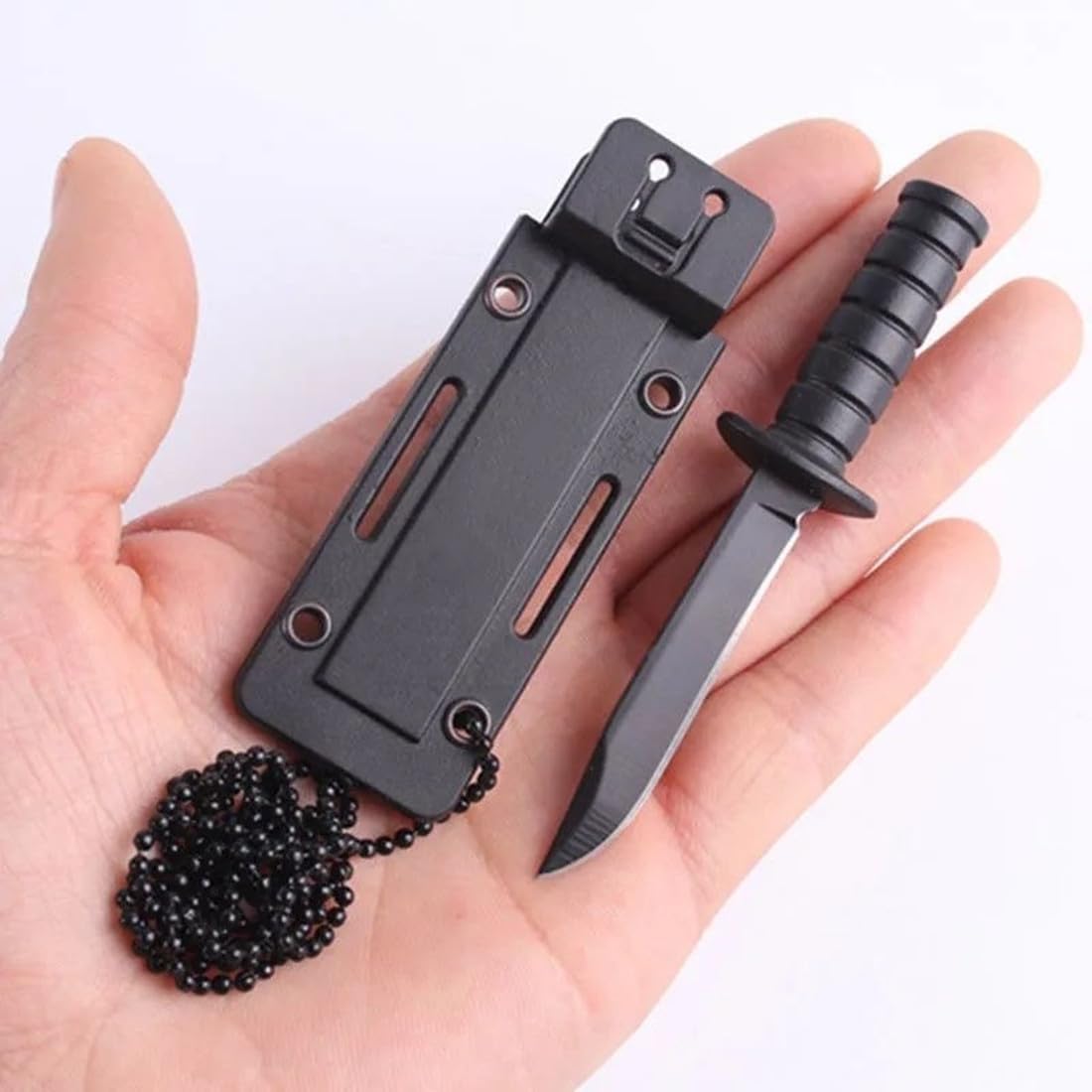 3.9" Neck Knife with Sheath Mini Pocket Knife Necklace Knife for Men, Small EDC Fixed Blade Knives for Hiking Survival Camping Outdoor