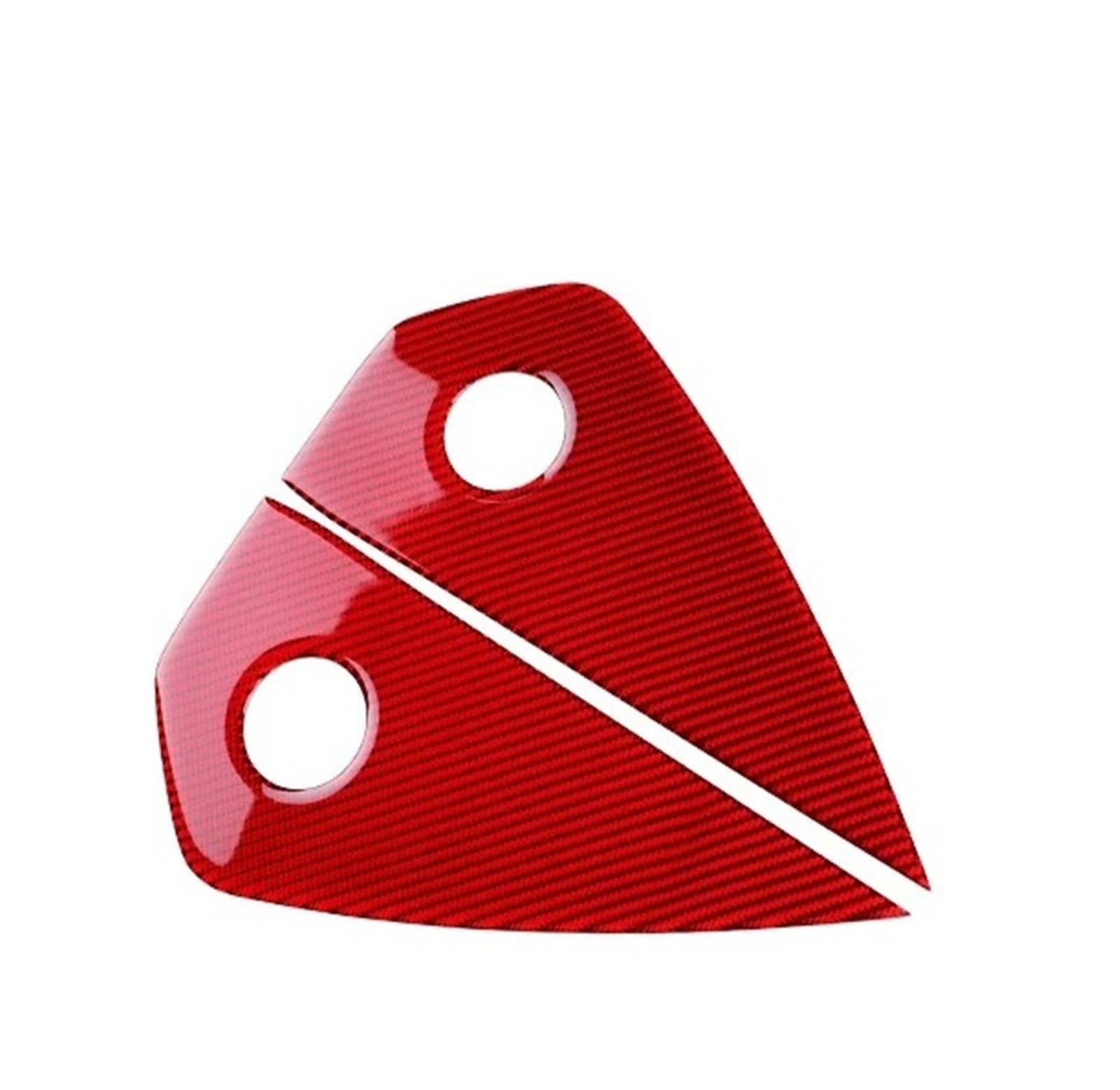 Car Interior Moulding Trim for Mustang GT 2024 2025 LHD RHD Car Instrument Side Panel Interior Trim Real Soft Carbon Fiber Sticker Interior Accessories(Red Carbon)