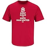 Keep Calm and Hate Man U T-Shirt for Liverpool Soccer Fans (SM-5XL)