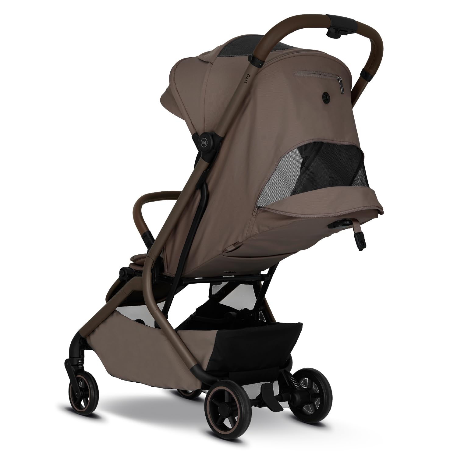 my junior® LIYO Buggy, ab Geburt bis 22 kg, IATA-zugelassen, EvoOne™ Technologie, Einhand-Faltmechanismus (Mocca Brown, LIYO Buggy)