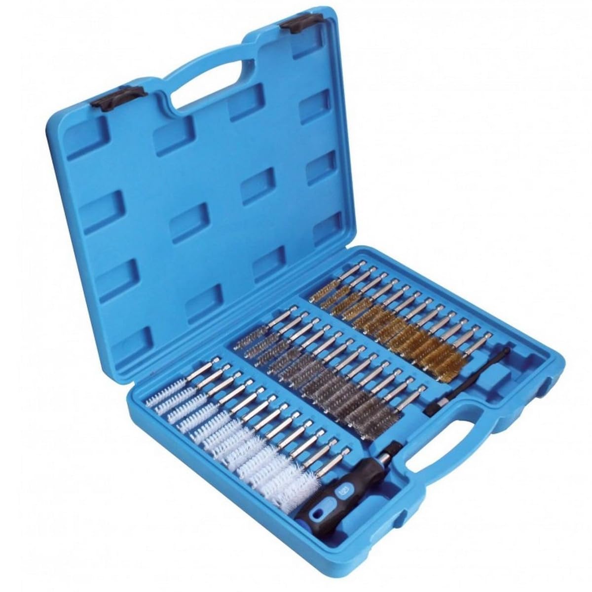 Round Brush Set 38-Piece Drill Hole Brush Nylon Brass Steel Brush Set - Image 2