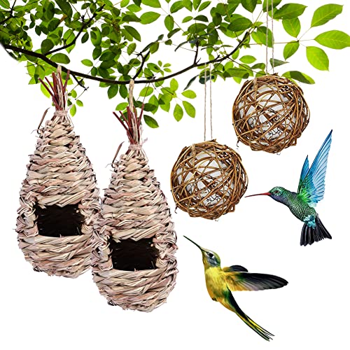 Lot De 3 Nichoirs à Oiseaux Suspendus, Abris D'extérieur