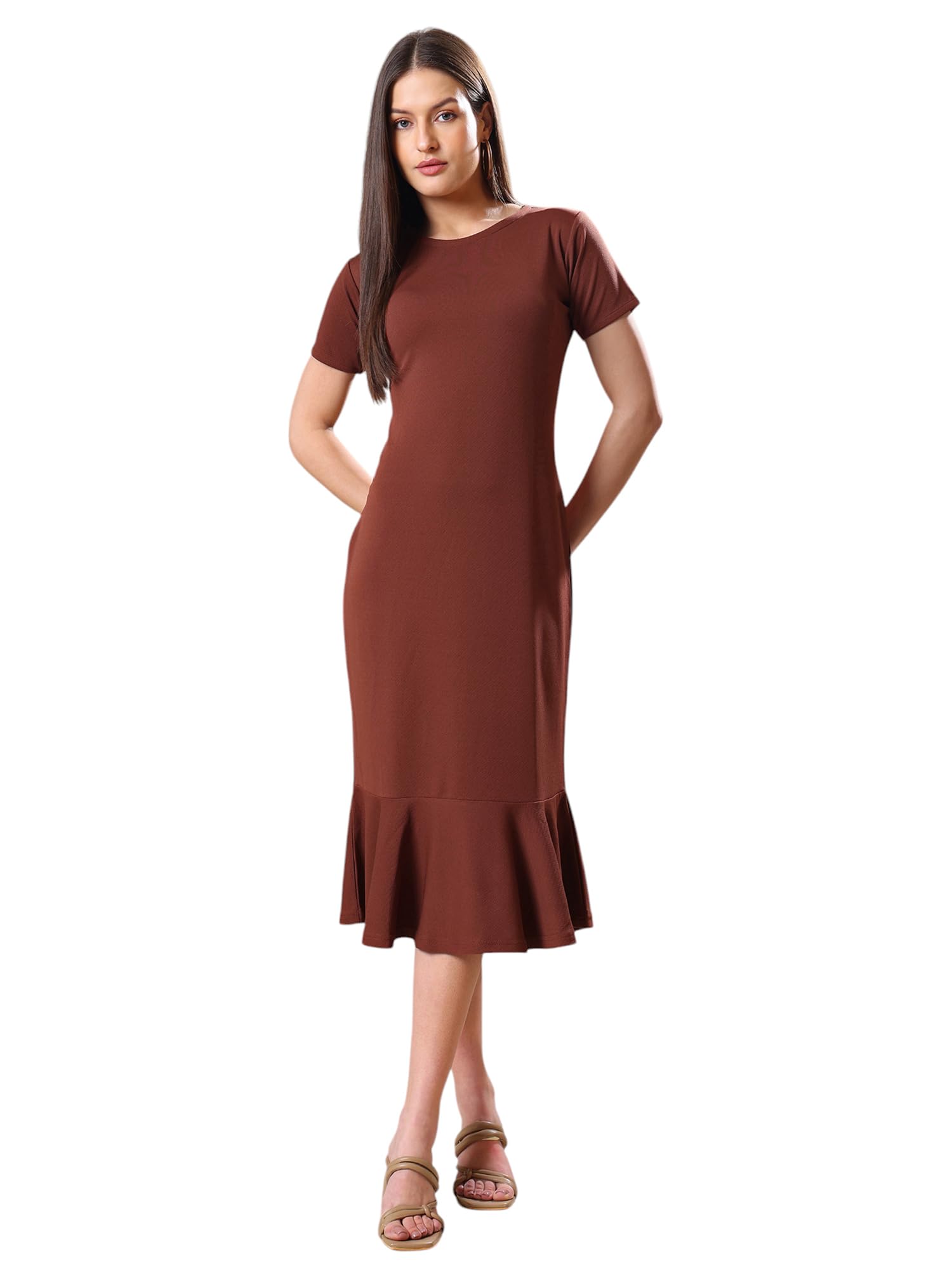 purvaja Women’s Bodycon Knee Length Dress (Bely-107-110)-picture-18