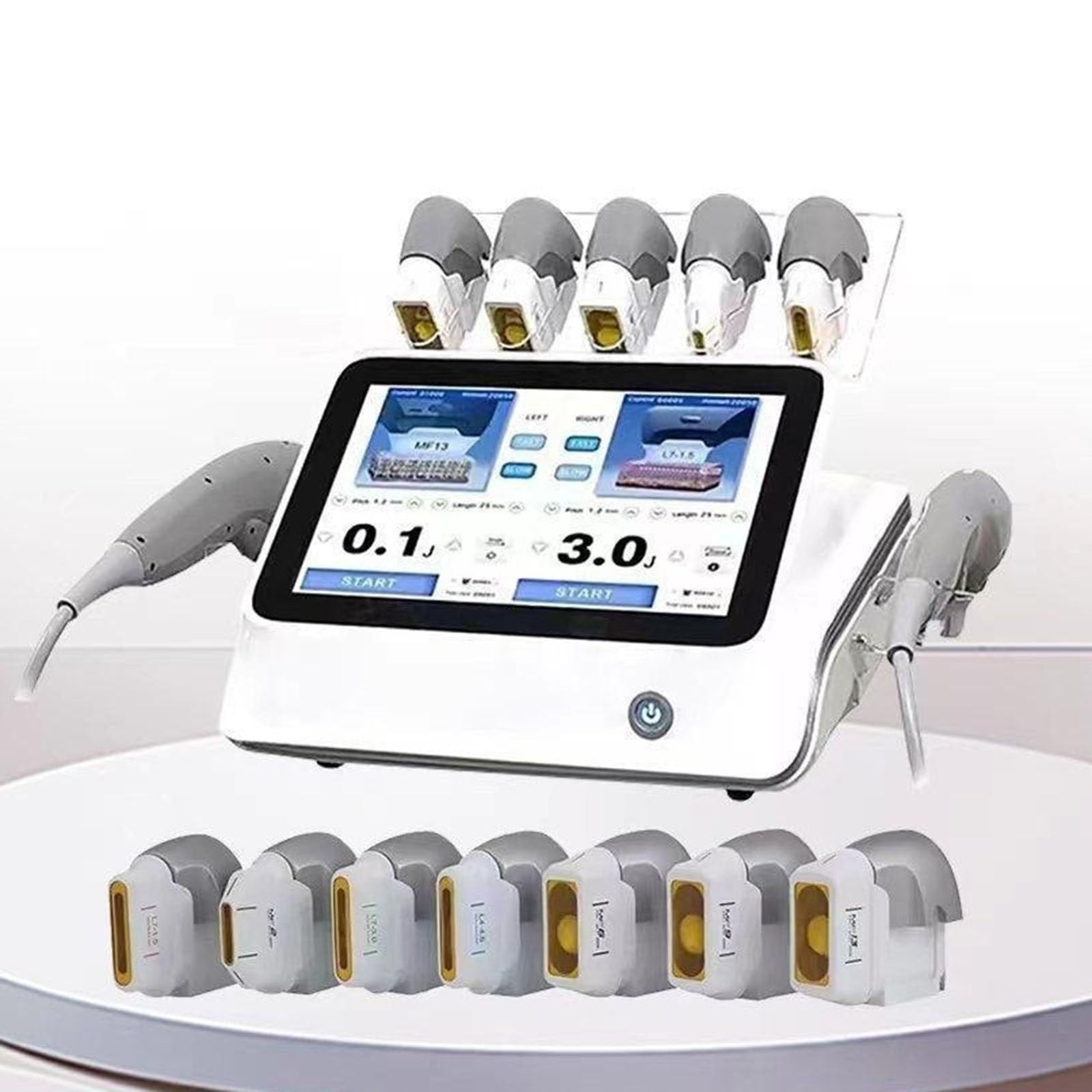 Máquina De Reafirmación Facial 7d Hifu, Dispositivo Profesional De Lifting Facial Y Corporal para Reducción De Arrugas, Reafirmación Y Antiedad con 7 Sondas