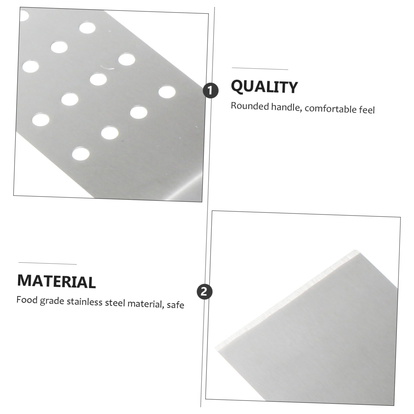 KICHOUSE 5pcs Stainless Steel Pizza Peel with Plastic Handle Baking Shovel Paddle for Pizzas Cakes Breads and More Lightweight Easy to Clean Essential Kitchen Tool