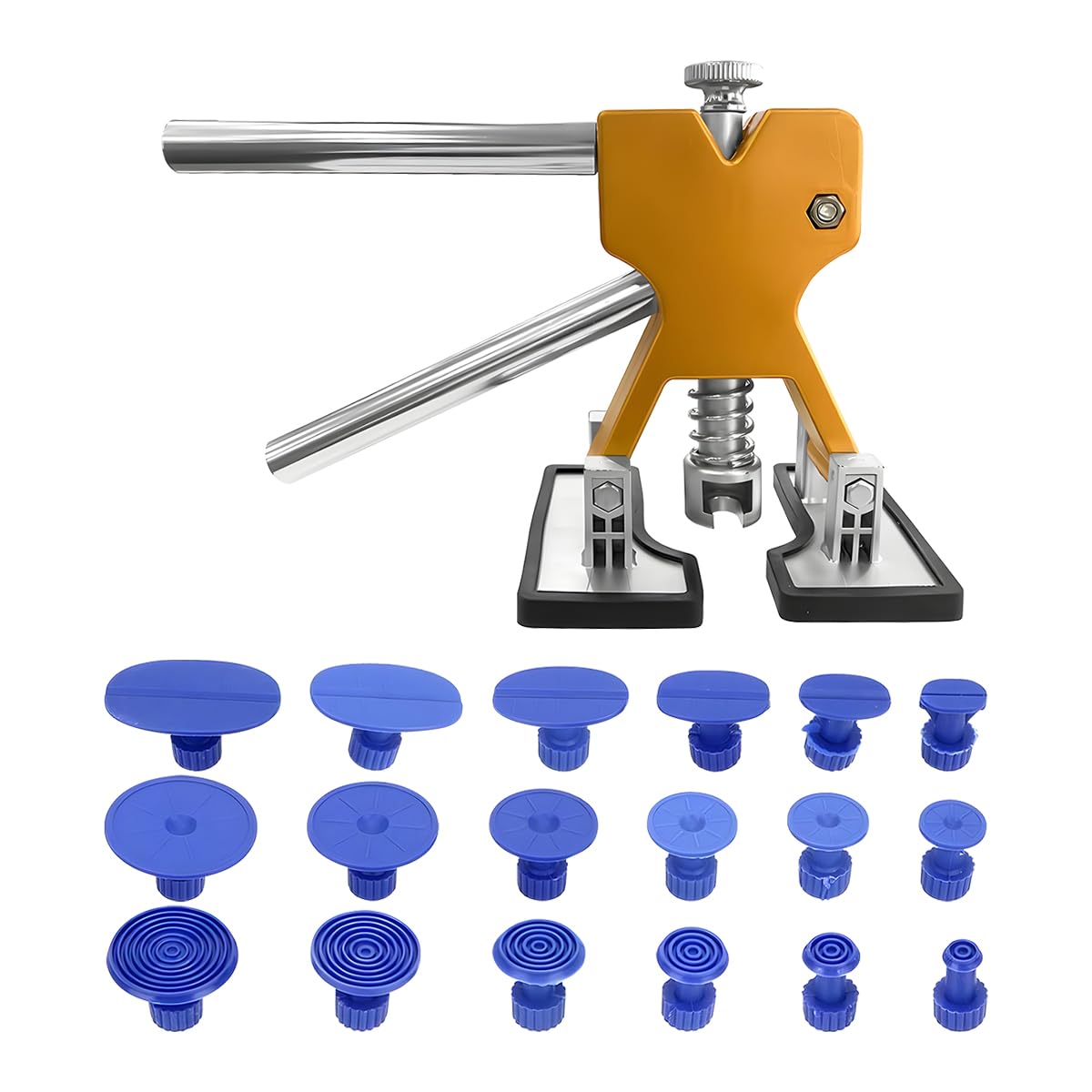 JNNJ Kit Riparazione delle Ammaccature Auto Vernice, Strumento del Kit di Rimozione delle Ammaccature con Linguette di Colla per Estrattore, per Riparare Ammaccature sulla Superficie Automobili Porte