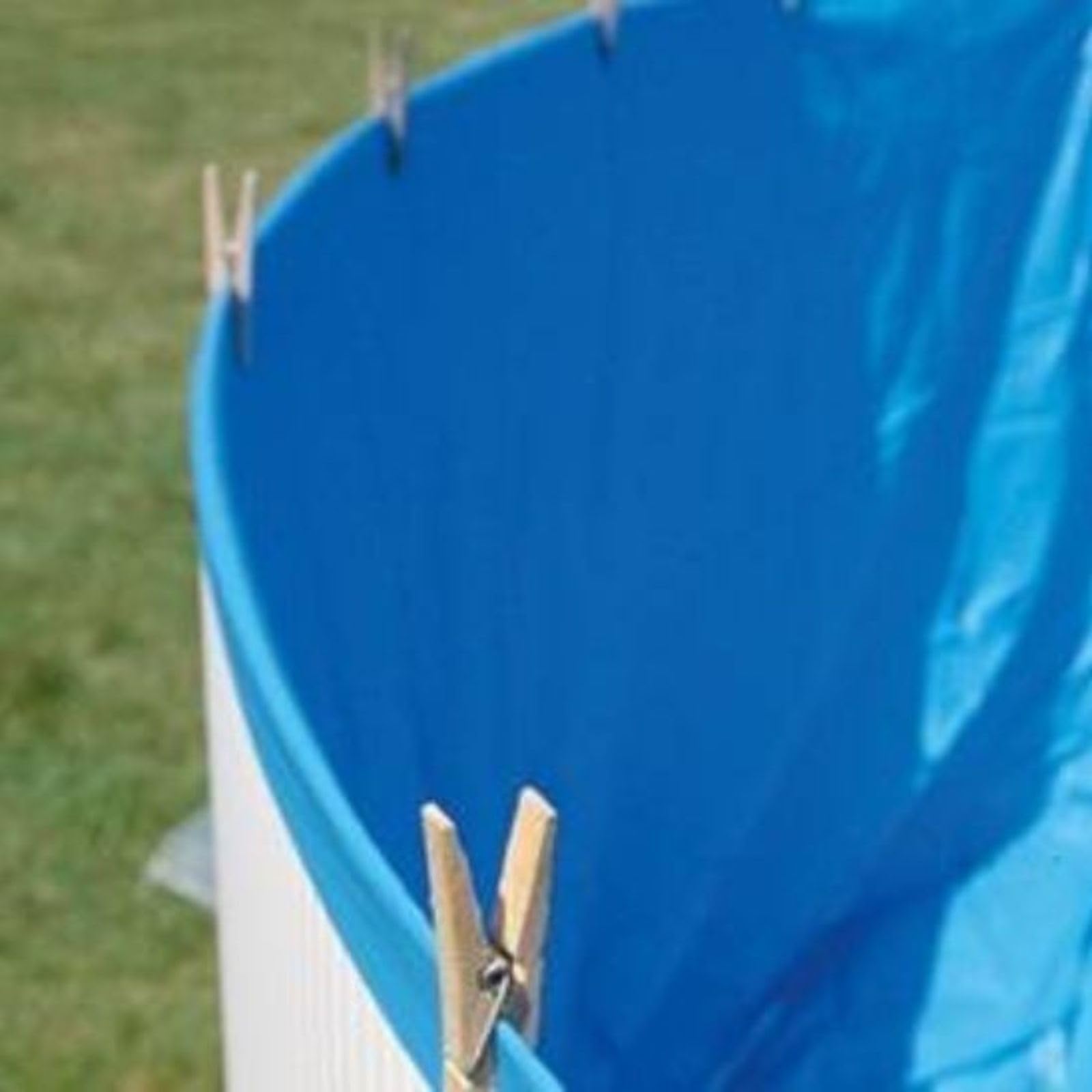 San Marco Liner Overlap Bleu pour piscine Gre Rond 350 H 120