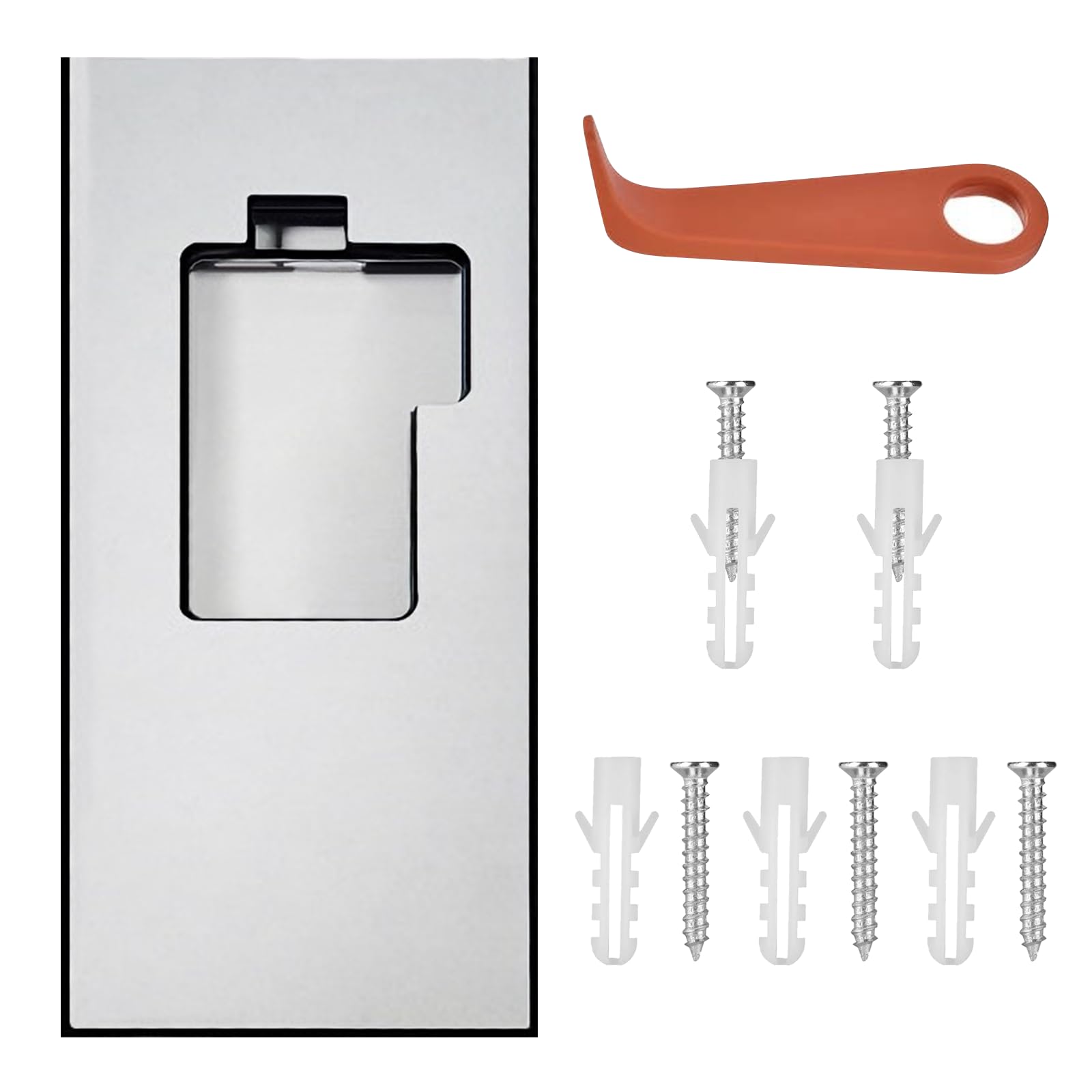 New Doorbell No Drill Mount for Ring Video Doorbell Strong Adhesive Mount with Sticky Pad Wall Bell Ring Replacement Mounting Bracket Back Plate Replacement for Apartment Home Office