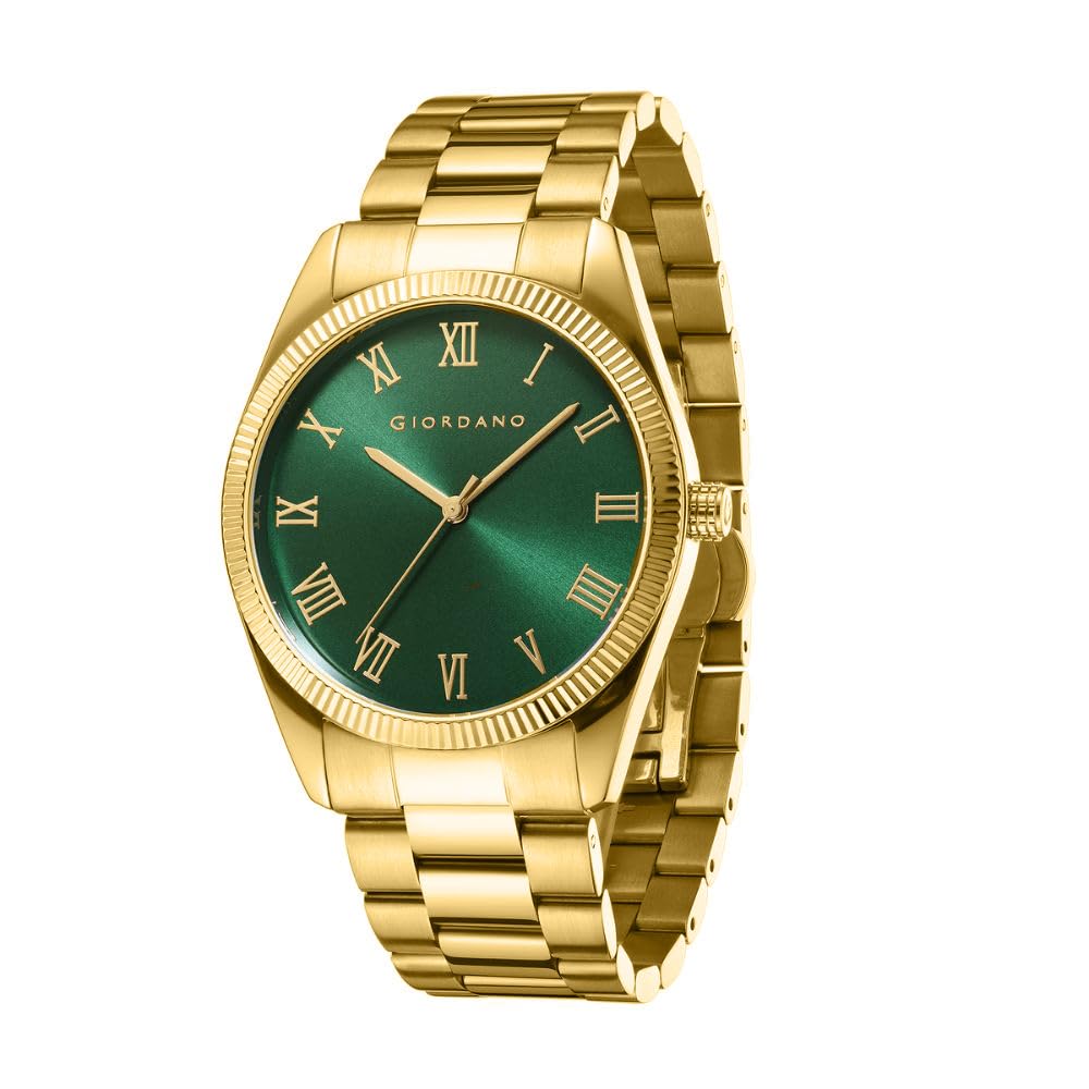 - Classic Formal Analog Watch for Men with Stainless Steel Strap and Roman Numeric Indices -GZ-50112