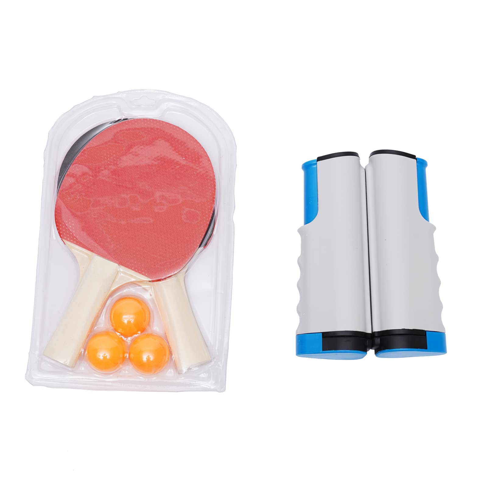 Tavolo da ping pong pieghevole, tavolo da ping-pong da interno con 2 racchette e 3 palline, tavolo ricreativo (inclusa rete da ping pong)