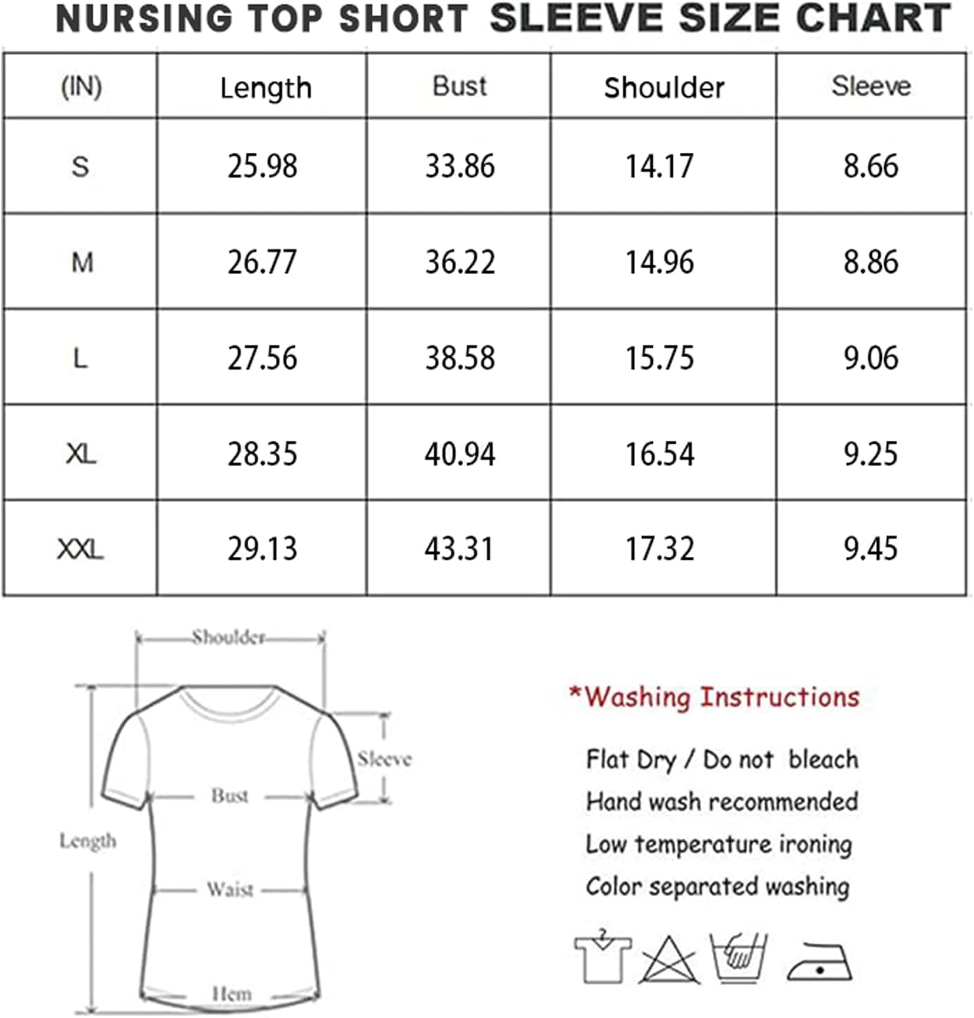 Bearsland Women's Nursing Top 3pack Short Sleeve V-Neck Nursing Shirt Breastfeeding Shirts - Image 7