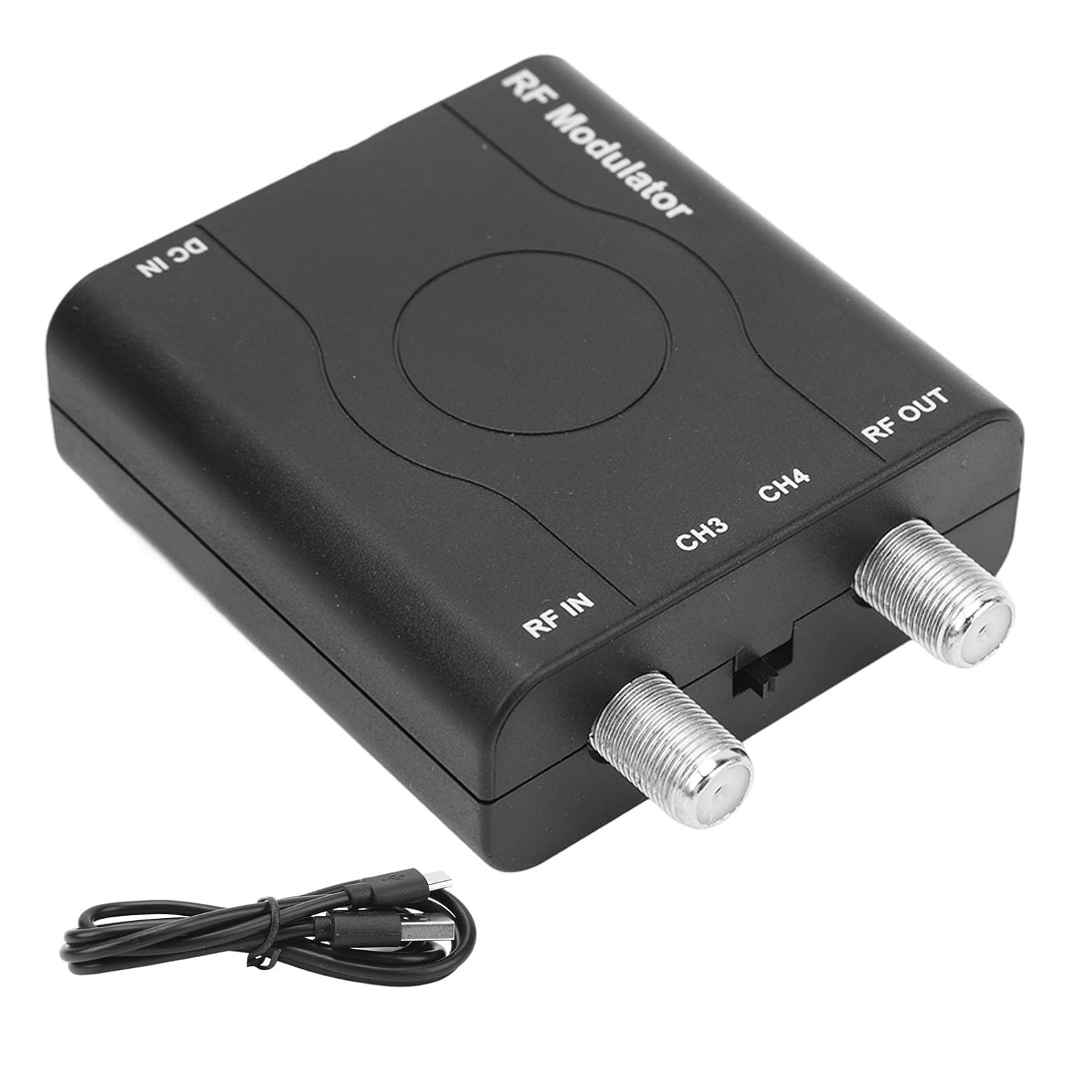 Joyzan HD Multimedia Interface to RF Modulator HDM61, HDMI Coax Adapter Supporting NTSC Format Output PLL Control VHF Operating Frequency Final Broadcasting High Definition Connect Crisp Distribution