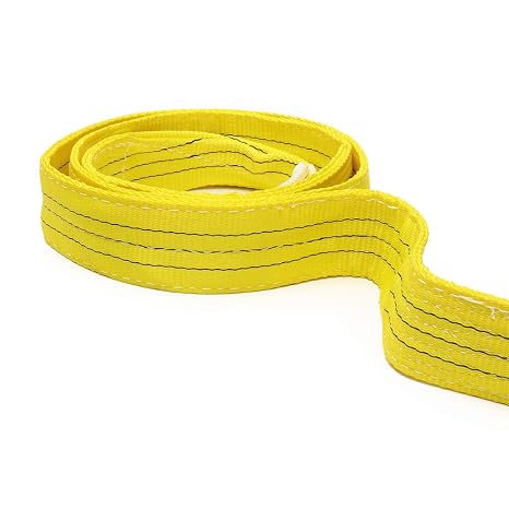 2M-10M 3 Tonne Polyester Flat Webbing Lifting Sling Certified Duplex Cargo Strap Hoist Strap - 6M