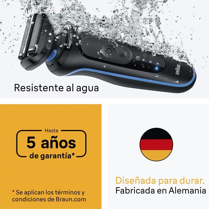 Miniatura 6 de Braun Series 5 Afeitadora Eléctrica Hombre, 52-B7200CC, Azul