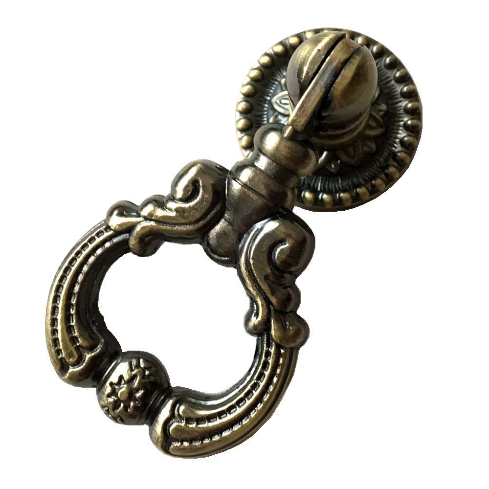 Tiradores vintage de bronce antiguo para sustituir pomos rotos en cajoneras