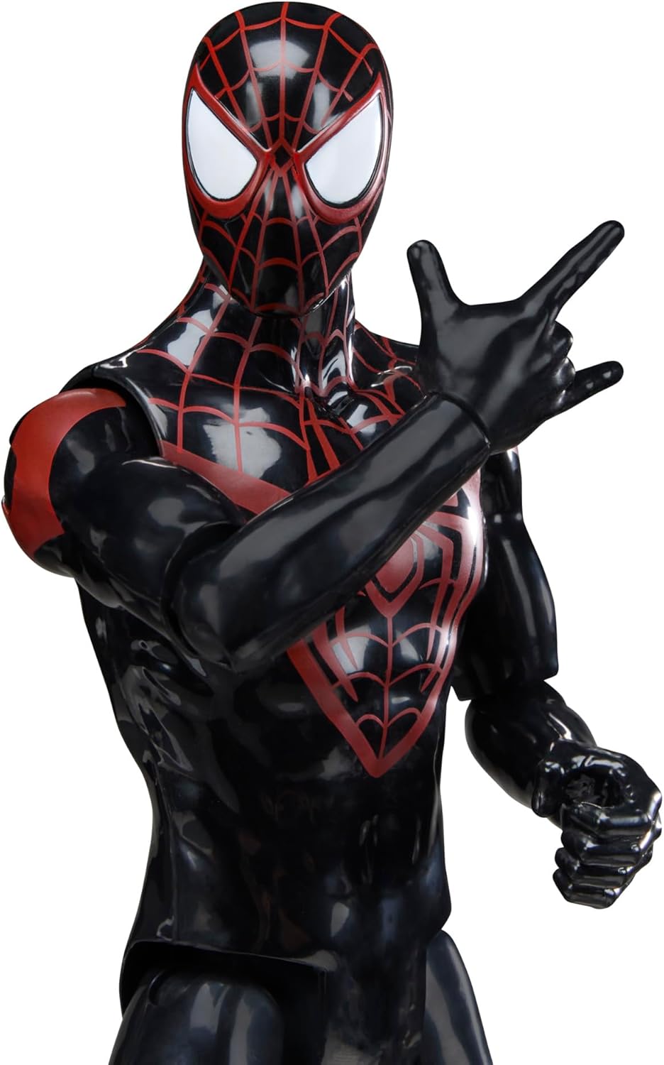 SPIDER-MAN Marvel Titan Series Miles Morales Action Figure, 12-Inch-Scale (30 cm) Super Hero Toys for Kids Ages 4+