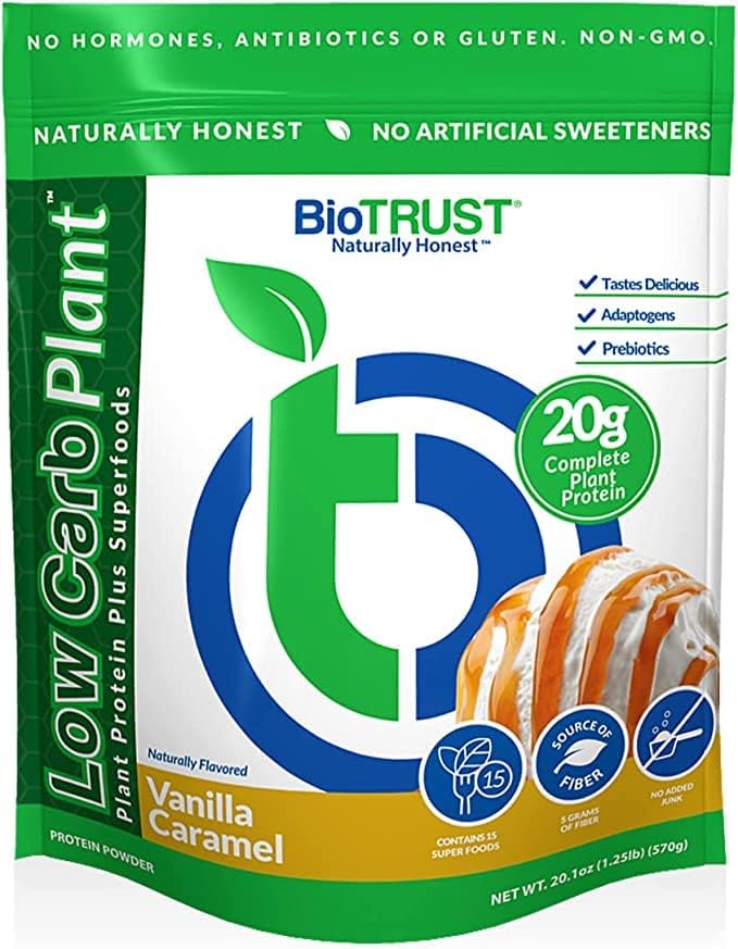 BioTrust Low Carb Plant, Delicious, Creamy, 20 Grams of Clean, Co...