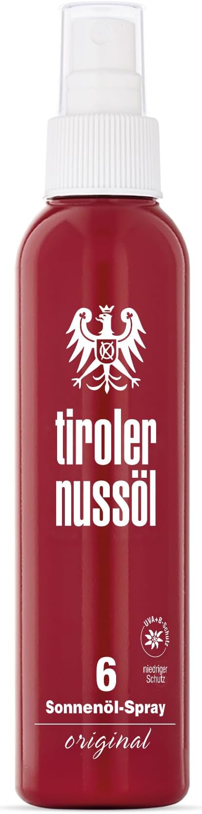 Spray Protector Solar Tiroler Nussöl Original LSF 6 Resistente al Agua 150 ml