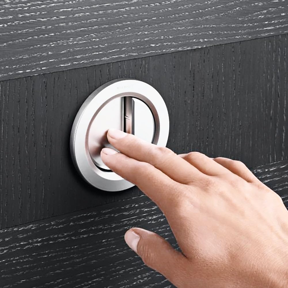Geberit - Pulsador A Distancia Geberit Serie 01, Neumático, Para Doble Descarga, Para Cisterna Empotrada Sigma 8 Cm, Pulsador Empotrado: Blanco Alpino (116.043.11.1)