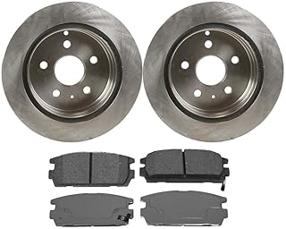 AutoShack CBO651801275CEQ Rear Brake Kit Rotors and Ceramic Pads Pair of 2 Driver and Passenger Side Replacement for 2010-2017 Chevrolet Equinox 2010-2017 GMC Terrain 2.4L 3.0L 3.6L V6 4WD AWD FWD