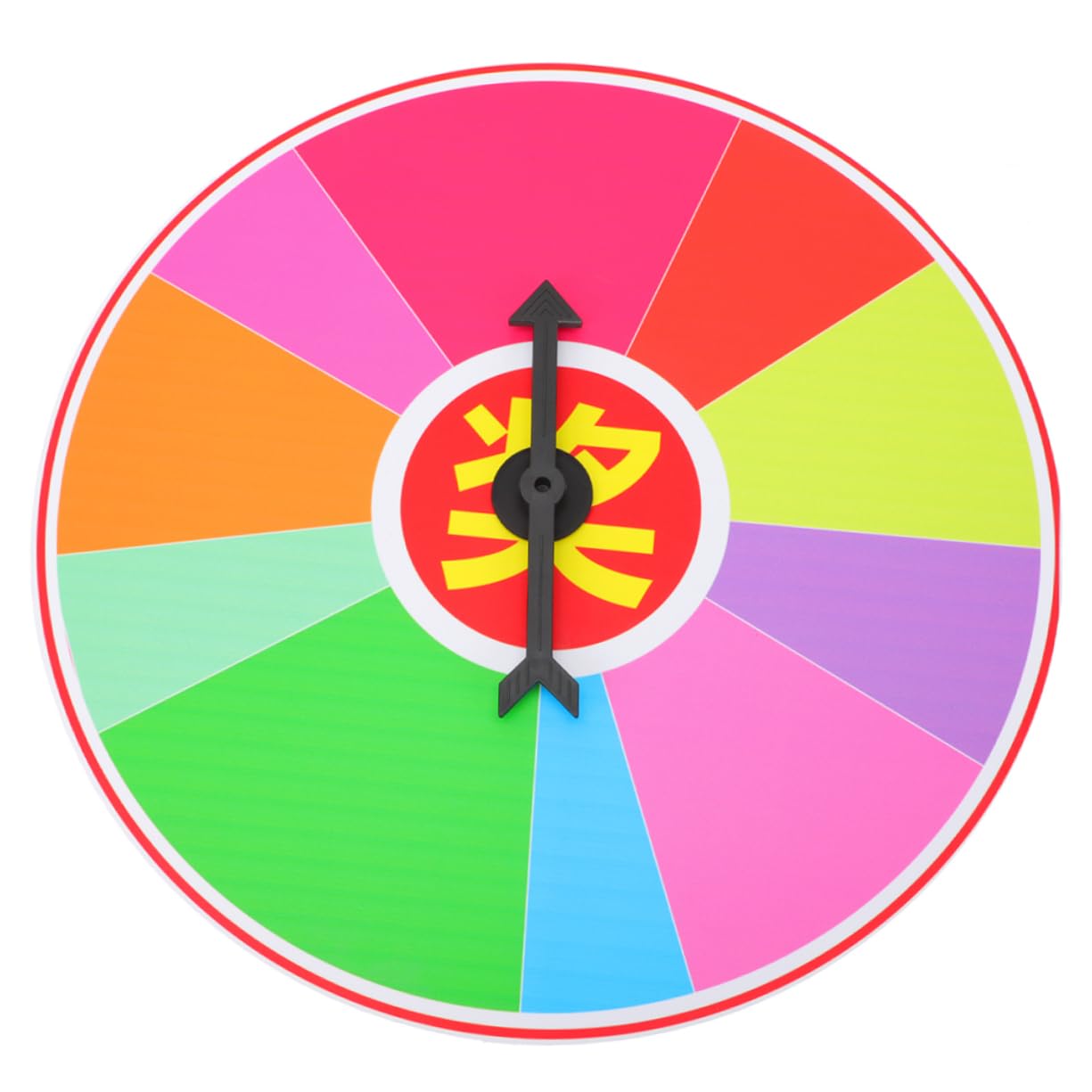 SUPVOX Portable Wheel 40cm Diameter Prize Wheel Fun Game Prop for Parties Events Teaching