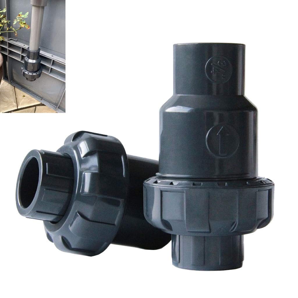 1 Valvola di Ritegno in PVC, 20 Mm, 25, 32, 40, 50, 63 Mm, Valvola di Ritegno A Battente in UPVC, Connettore for Tubo dell'Acqua for Parti del Sistema Idraulico(63mm)