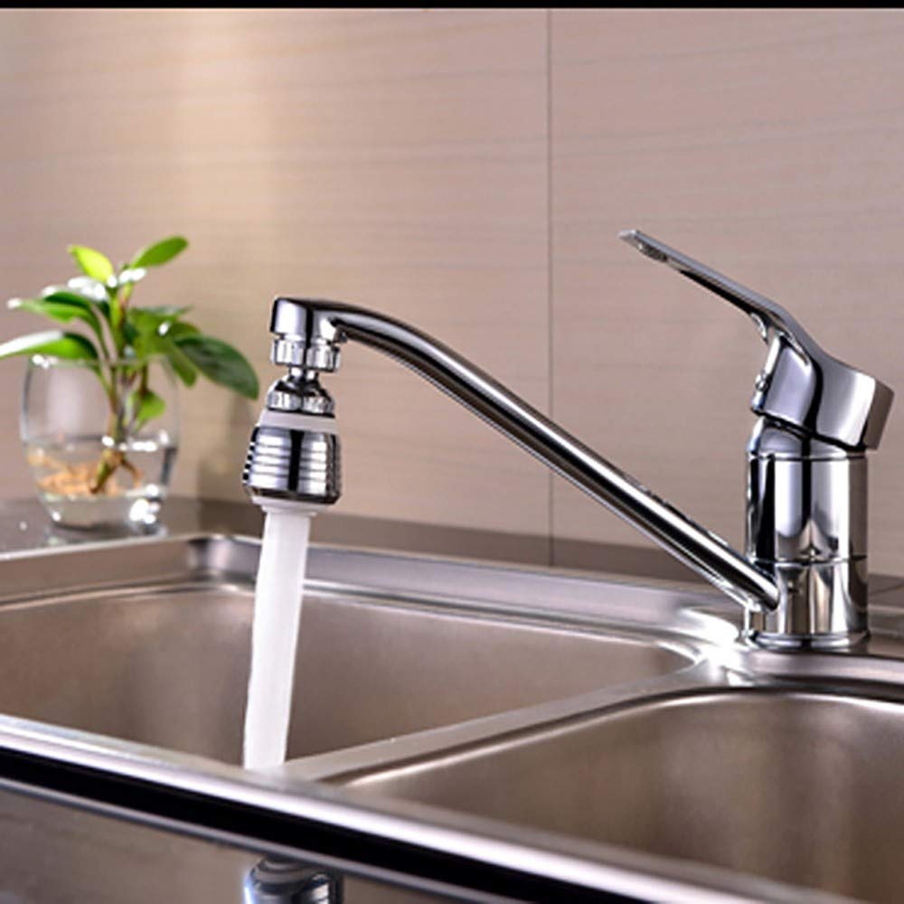 Accesorio de filtro aireador de grifo, burbujeador giratorio de 360° para ahorro de agua para cocina y baño, cabezal de boquilla de pulverización móvil