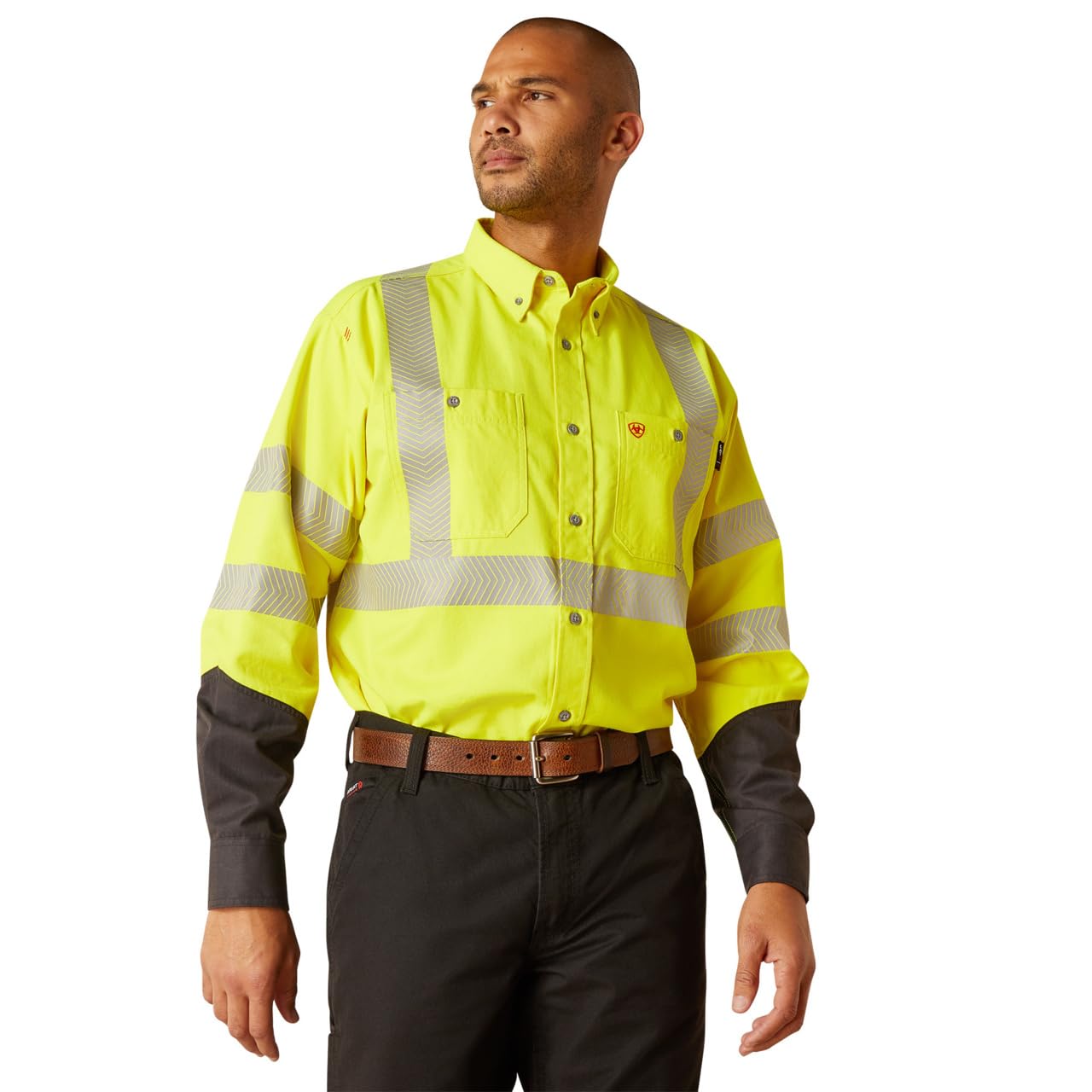 ARIAT mens Fire Resistant Hi-vis Work Shirt