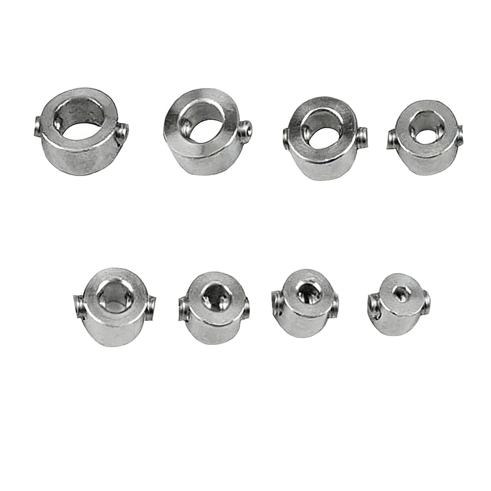 ZenithQuest 8PCS Drill Bit Depth Stop Collars 3-10mm, Stainless Steel Woodworking Drill Depth Locator Rings with Hex Wrench for Consistent Hole Drilling