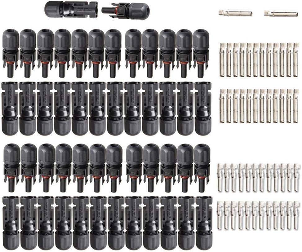 MC4 Solar Connectors Male & Female IP67 Waterproof Connector (MC4-30A-1500V, 25)-image-9