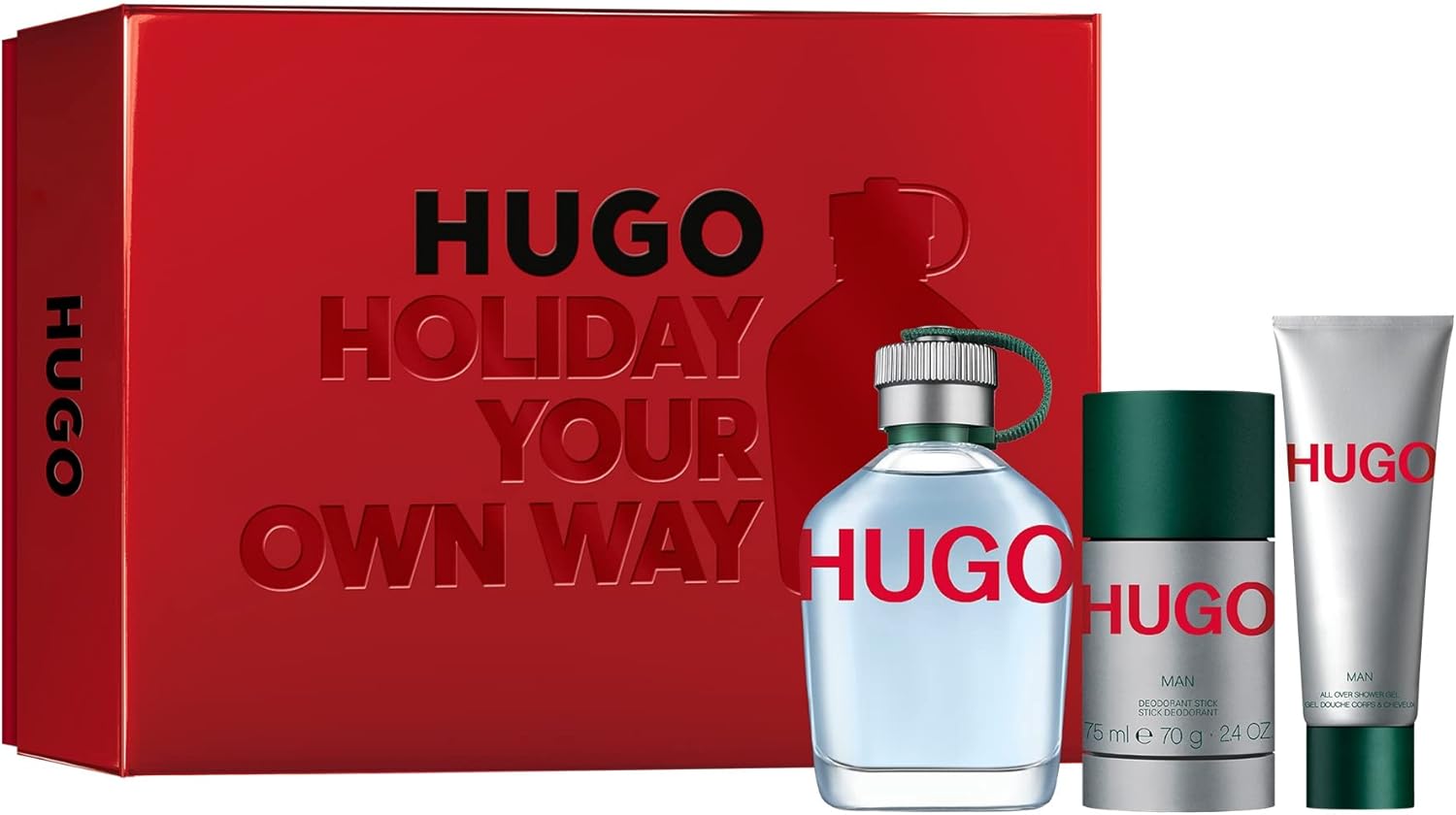 Hugo Boss HUGO Man Eau de Toilette HerrenGeschenkSet (4,2 Fl Oz, 1,6