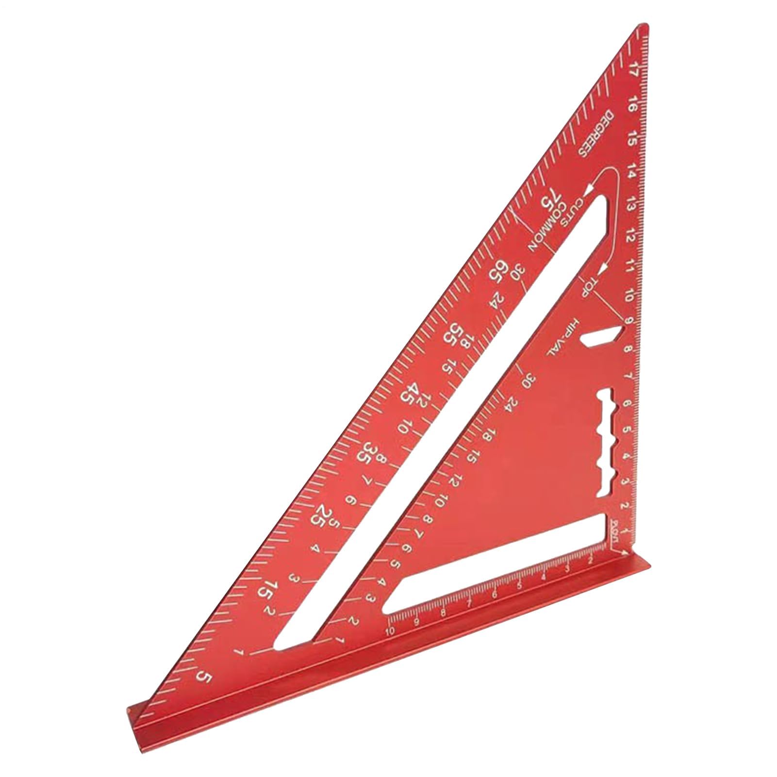 MRKU Regla Triangular, escuadra de Carpintero, Herramienta - Aluminio, carpinteros, techadores, métrica, Ingeniero