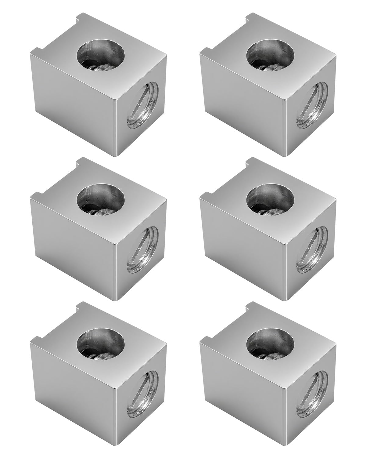 6-Pack Aluminum Ground Lugs – Neutral Terminal Kit For 4-2/0 AWG Electrical Wiring