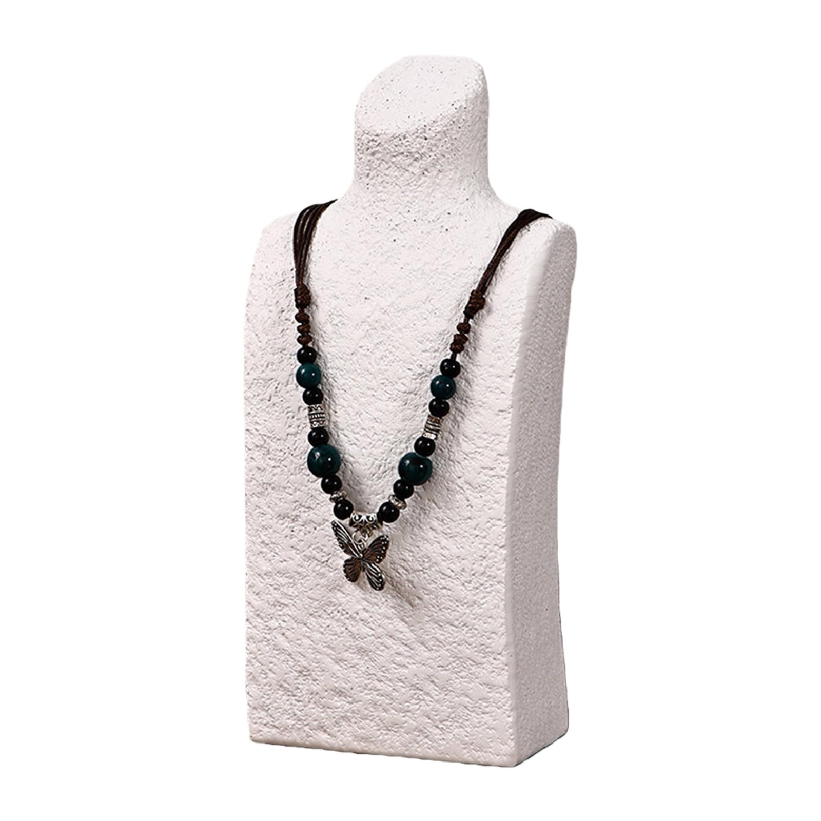 Buxuaaaa Sturdy Base Jewelry Holder with Thickened Ensuring Stability for Necklace Exhibition Secure Display Necklace Display Stand