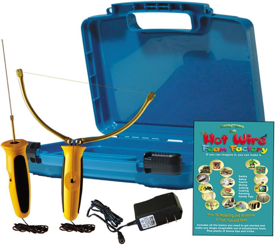 Hot Wire Foam FactoryK16 Crafters Deluxe 2-in-1 Hot Knife & Sculpting Tool Kit