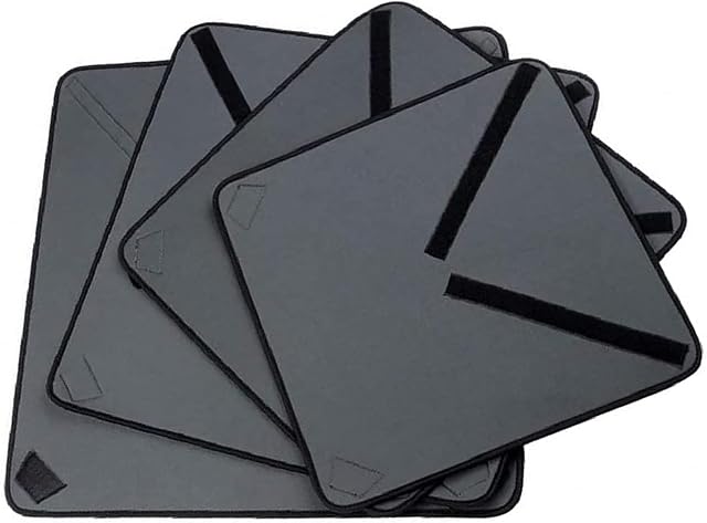 Selens 4 Pack Camera Lens Cloth Neoprene Protective Wrap 35/40/50/55cm Kit Foldable Wrapping Cover for DSLR Camera Lens Protector Flash Photo Studio Outdoor Photography