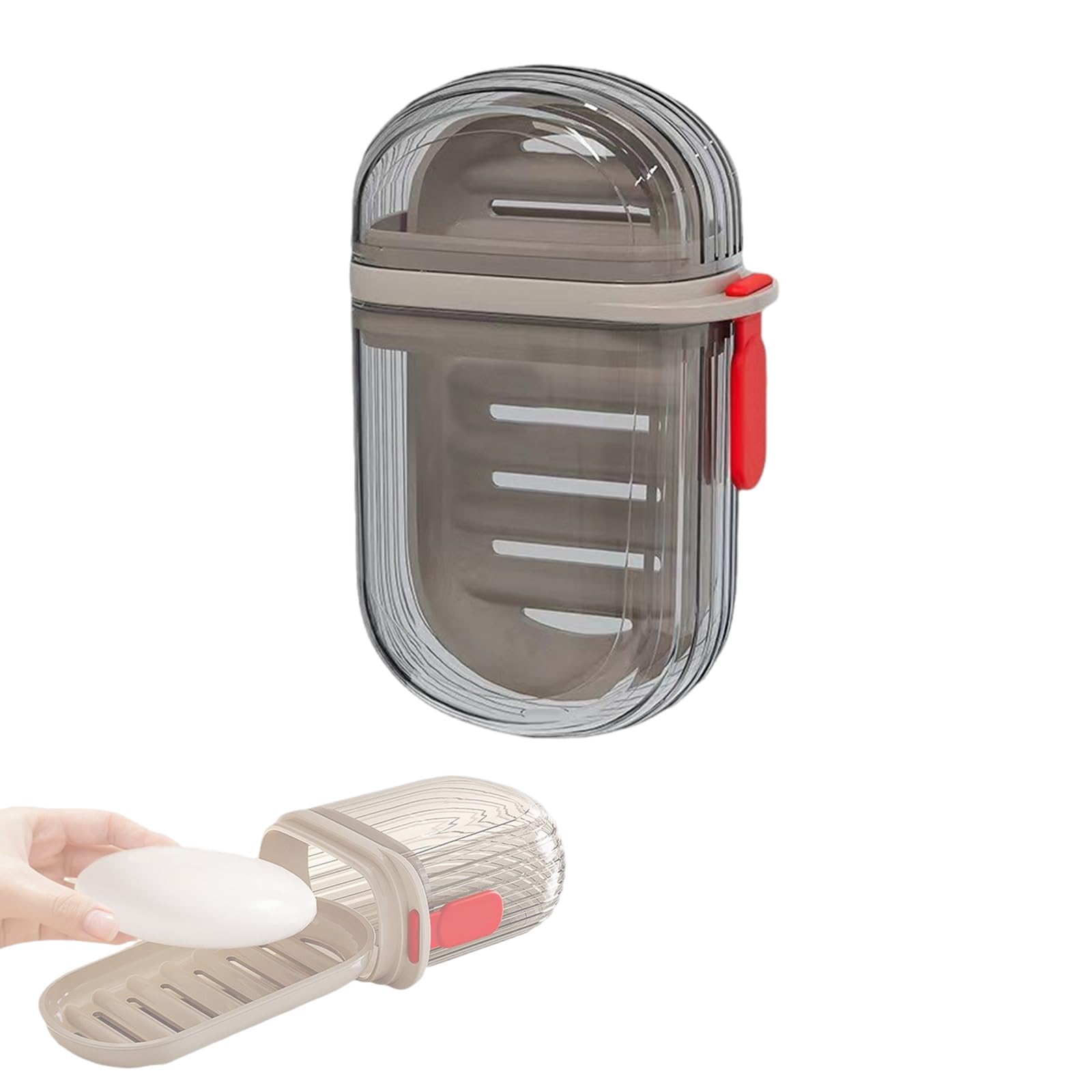 Fmngop 1Pcs Travel Soap Case - Portable, Leak-Proof Soap Holder With Lid - Ideal For Bar Soap Storage During Travel, Camping, Gym - Durable Soap Saver For Shower & Bathroom Use (1Pcs)