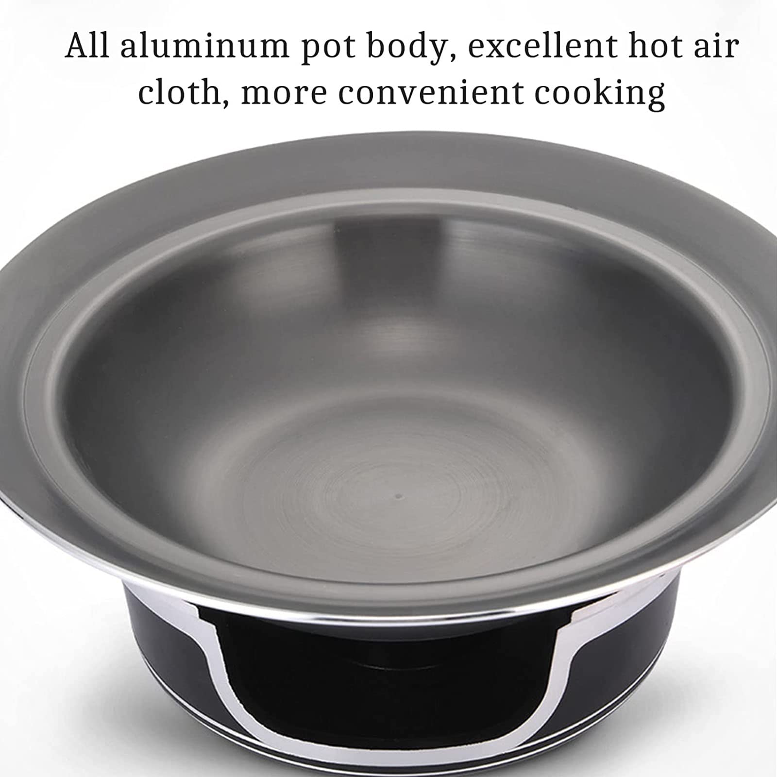 Pełnowymiarowy zestaw naczyń do podgrzewania potraw, aluminiowe okrągłe podgrzewacze do potraw z patelniami, pokrywkami i uchwytami na paliwo, do cateringu, kolacji, wesel(21cm