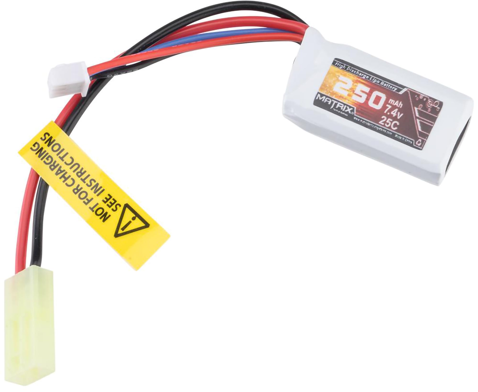 Evike Airsoft - Matrix 7.4V Micro LiPo Airsoft Battery (Configuration: 250mAh / Small Tam)