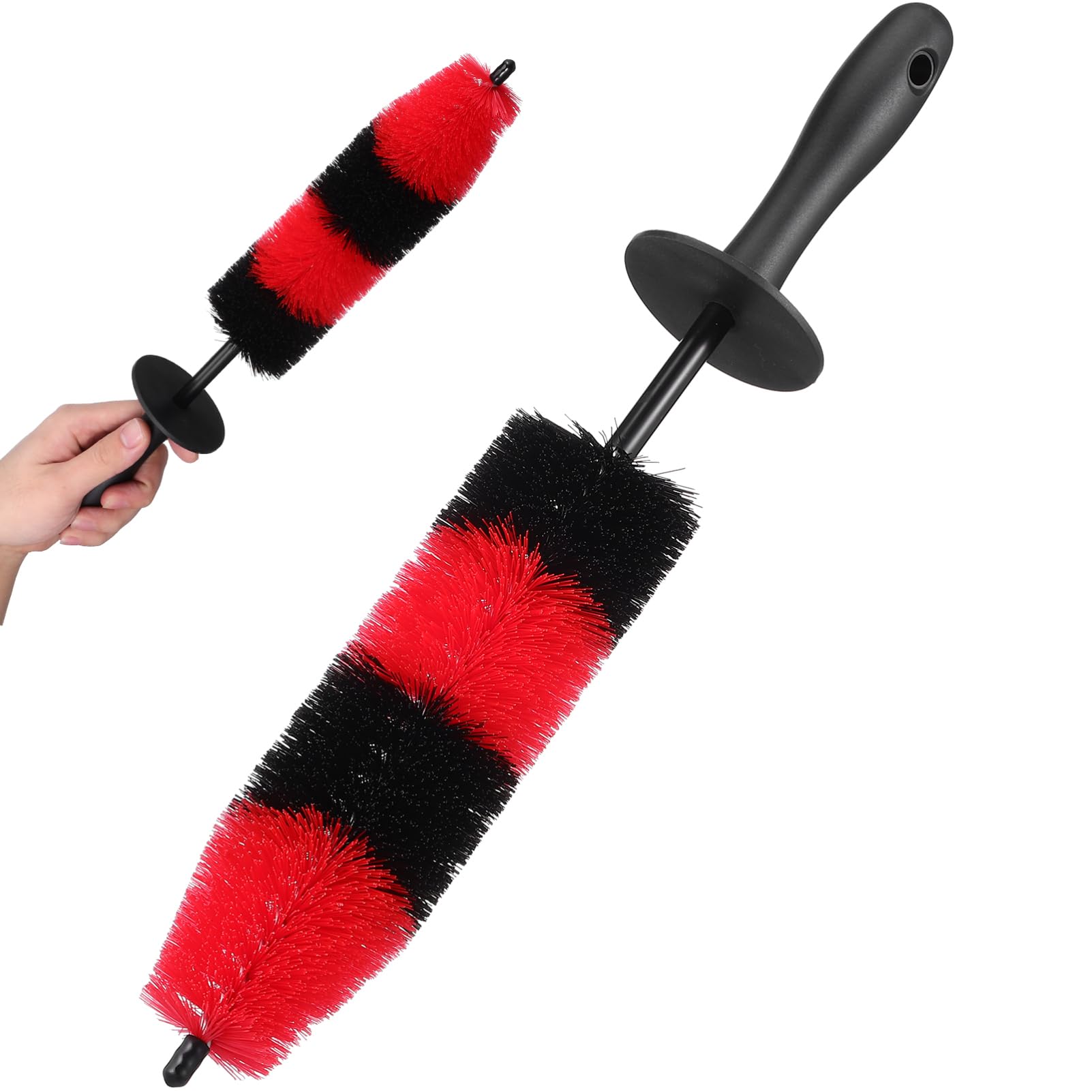 3pièces Brosse De Nettoyage pour Roues De Voiture Outil De Detailing Ergonomique pour Jantes Et Pneus Accessoire De Lavage Automobile