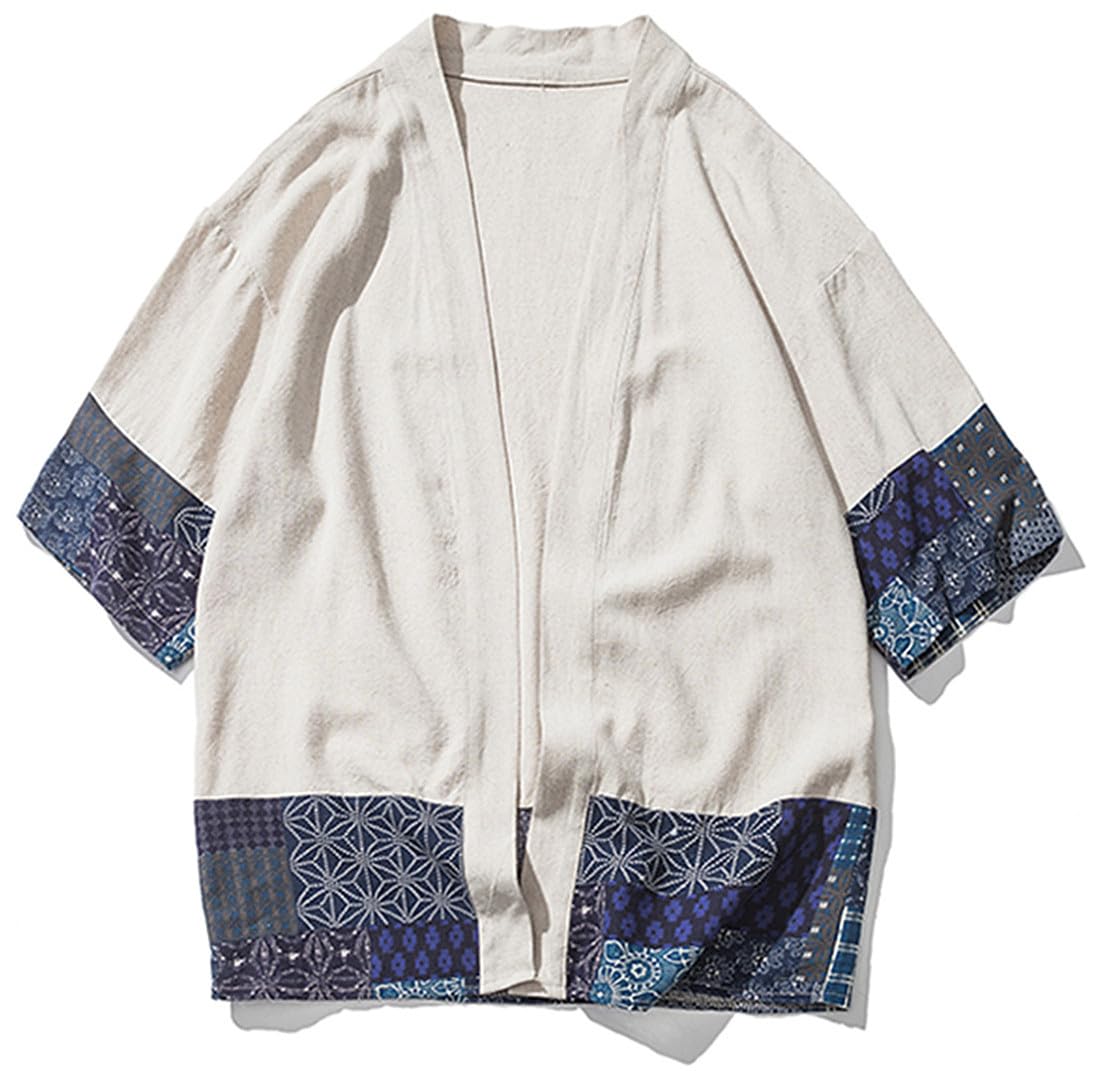 Perdontoo Kimono Cardigan Holgado Chaqueta Corta Manga Abrigo