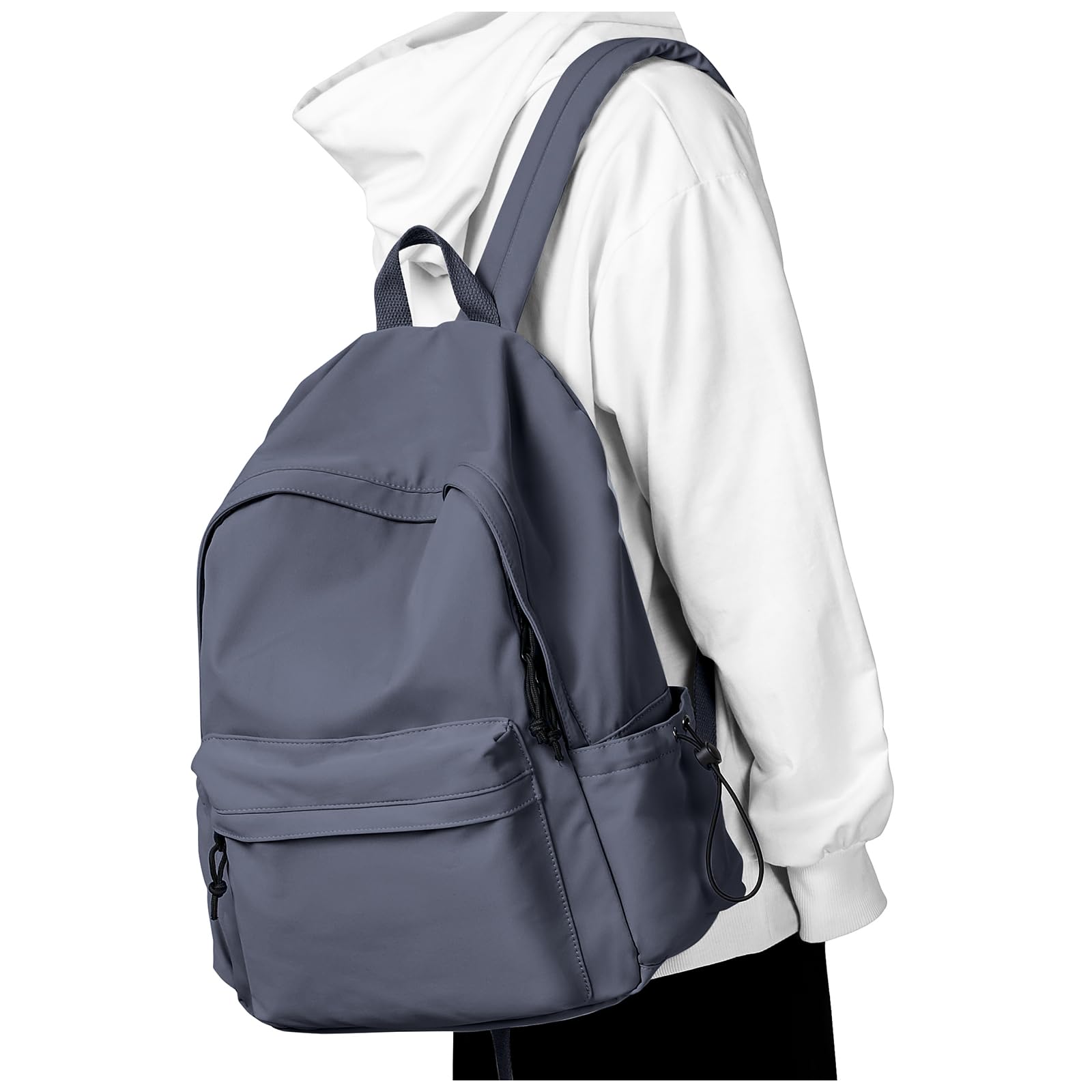 Middle School Backpack For Men Women Simple Backpack For College Students Aesthetic High School Bag Waterproof Bookbag For Teens Girls Boys（Blue