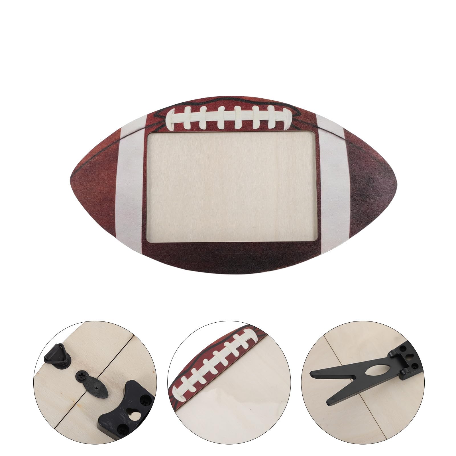 BESTonZON 6 Piezas Marco de Fotos de Madera Marrón de 6x4 Pulgadas para Escritorio con Diseño Deportivo, Decoración Rústica Versátil y Duradera para Eventos Deportivos y Fiestas