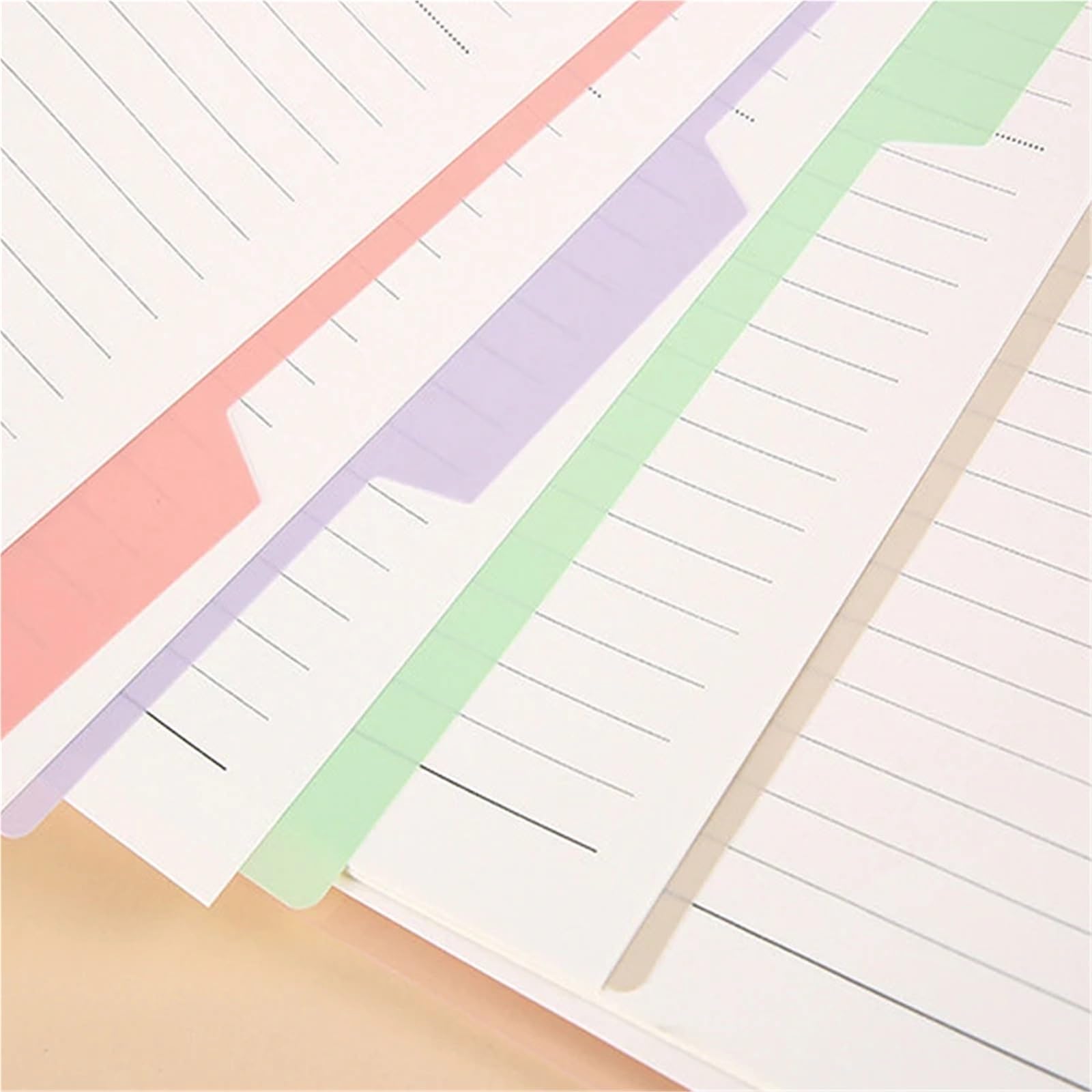 40 Set 4 Pezzi/set Fogli Separatori Colorati Divisori A5