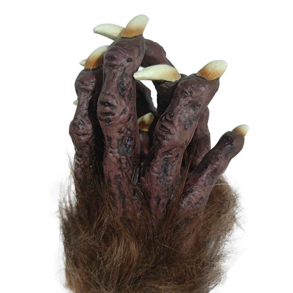 Griffes De Loup-garou Halloween - Mitaines Effrayantes En Latex Pour Cosplay Et Fêtes Déguisées